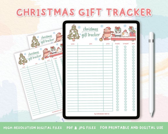 Christmas Shopping List Printable Christmas Planning List - Etsy