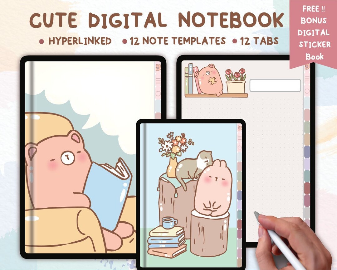 Super Productive Digital Notebook,hyperlinked Tabs for Goodnotes ...