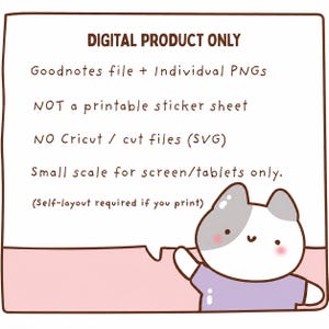 Hand Drawn Simple Icons Digital Stickers | Goodnotes Planner PNG Files image 3