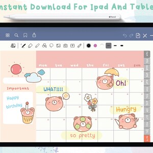 Cute Hand Drawn Cute Daily Life Icons Digital Stickers | Goodnotes ...