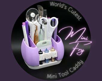 Mini Fry Tool Caddy – World’s Cutest Mini Cricut® Explore Tool Caddy / Tool Holder or Organizer for Cricut® Essential Tool Set and More
