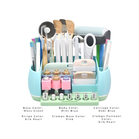 Pen+Gear Plastic Caddy, Desktop Craft and Hobby Organizer, Emerald