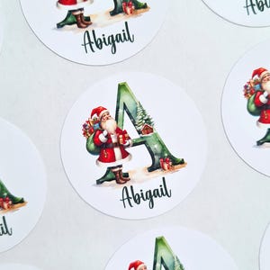 Personalised Christmas Stickers, Xmas Name Stickers, Christmas Stickers, Present Stickers, Custom Christmas Present Labels, Name tags image 1
