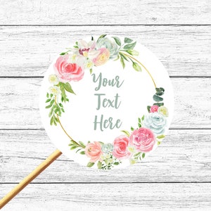 Custom text labels, personalised stickers, circle, circular, business, event, packaging stickers, wedding stickers, hen stickers, birthday