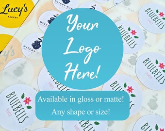 Personalized Etsy Logo Sticker Sheet