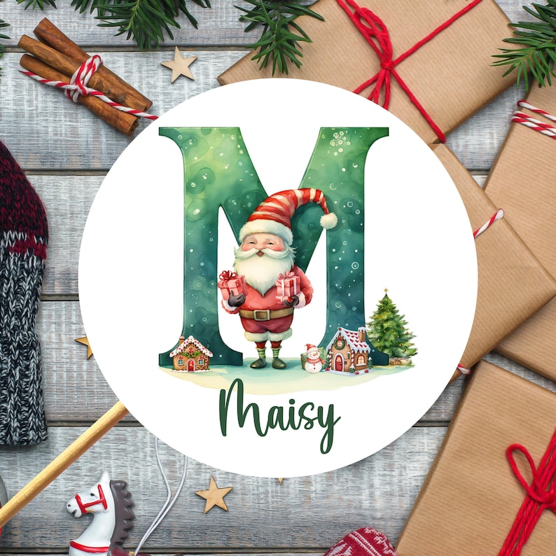 Personalised Christmas Stickers, Xmas Name Stickers, Christmas Stickers, Present Stickers, Custom Christmas Present Labels, Name tags image 6