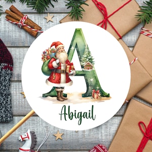 Personalised Christmas Stickers, Xmas Name Stickers, Christmas Stickers, Present Stickers, Custom Christmas Present Labels, Name tags image 3