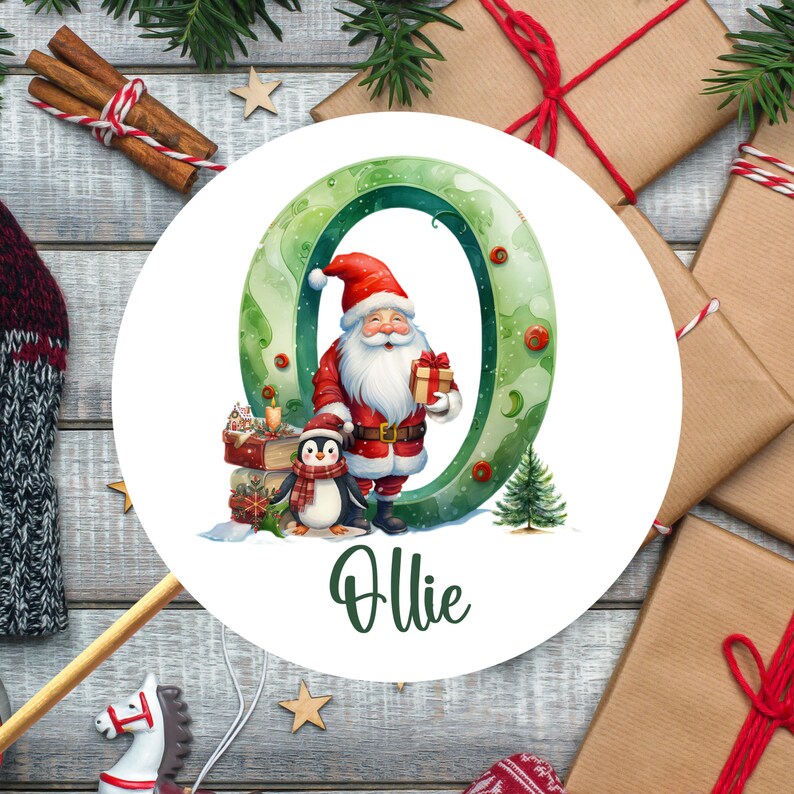 Personalised Christmas Stickers, Xmas Name Stickers, Christmas Stickers, Present Stickers, Custom Christmas Present Labels, Name tags image 7