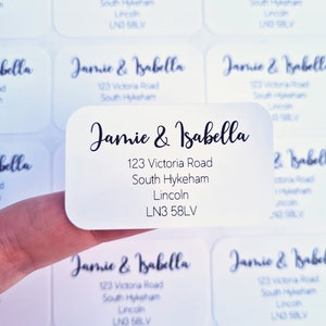 Personalised Address Label, Wedding Address Sticker, Invitation Address Sticker, Save The Date, Return Address Label, Floral stickers