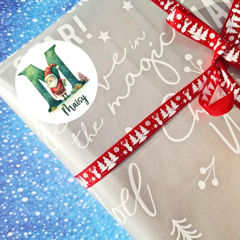 Personalised Christmas Stickers, Xmas Name Stickers, Christmas Stickers, Present Stickers, Custom Christmas Present Labels, Name tags image 8