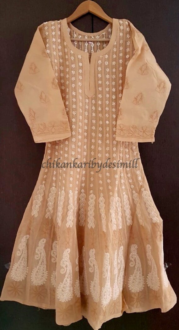 cotton anarkali frock