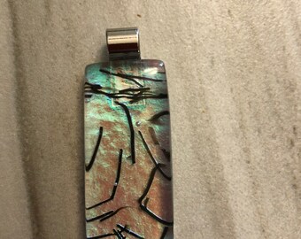 Dichroic Fused Glass Pendant