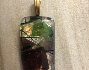 Dichroic Fused Glass Pendant