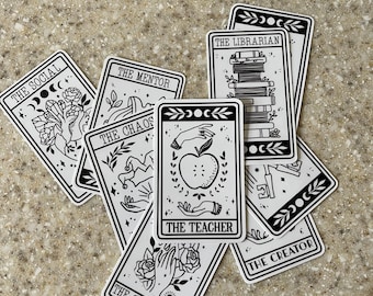 Tarot Teacher Sticker: Laptop Decal-Waterproof-Classroom-Teacher