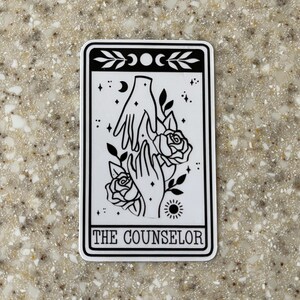 School Counselor Stickers: Laptop Decal-Waterproof Tarot Counselor