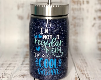 Design your Own Mason Jar with Straw: Faux Wood-Glitter-Stainless Steel- Epoxy Tumbler