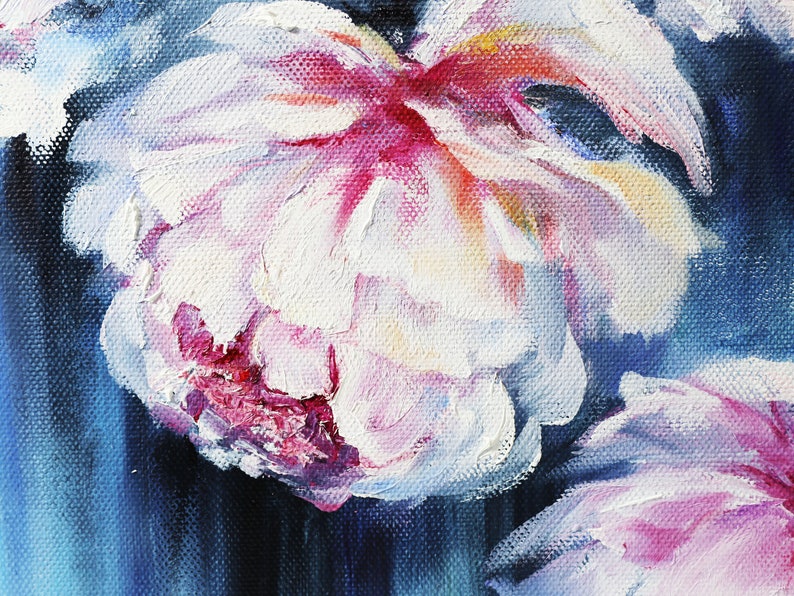 Abstract Flower Paintings 16x12 Oil Paintings On Canvas Oil Painting Flowers Flower Painting U043eriginal Art Collectibles Painting Kromasol Com