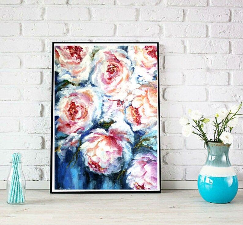 Abstract Flower Paintings 16x12 Oil Paintings On Canvas Oil Painting Flowers Flower Painting U043eriginal Art Collectibles Painting Kromasol Com