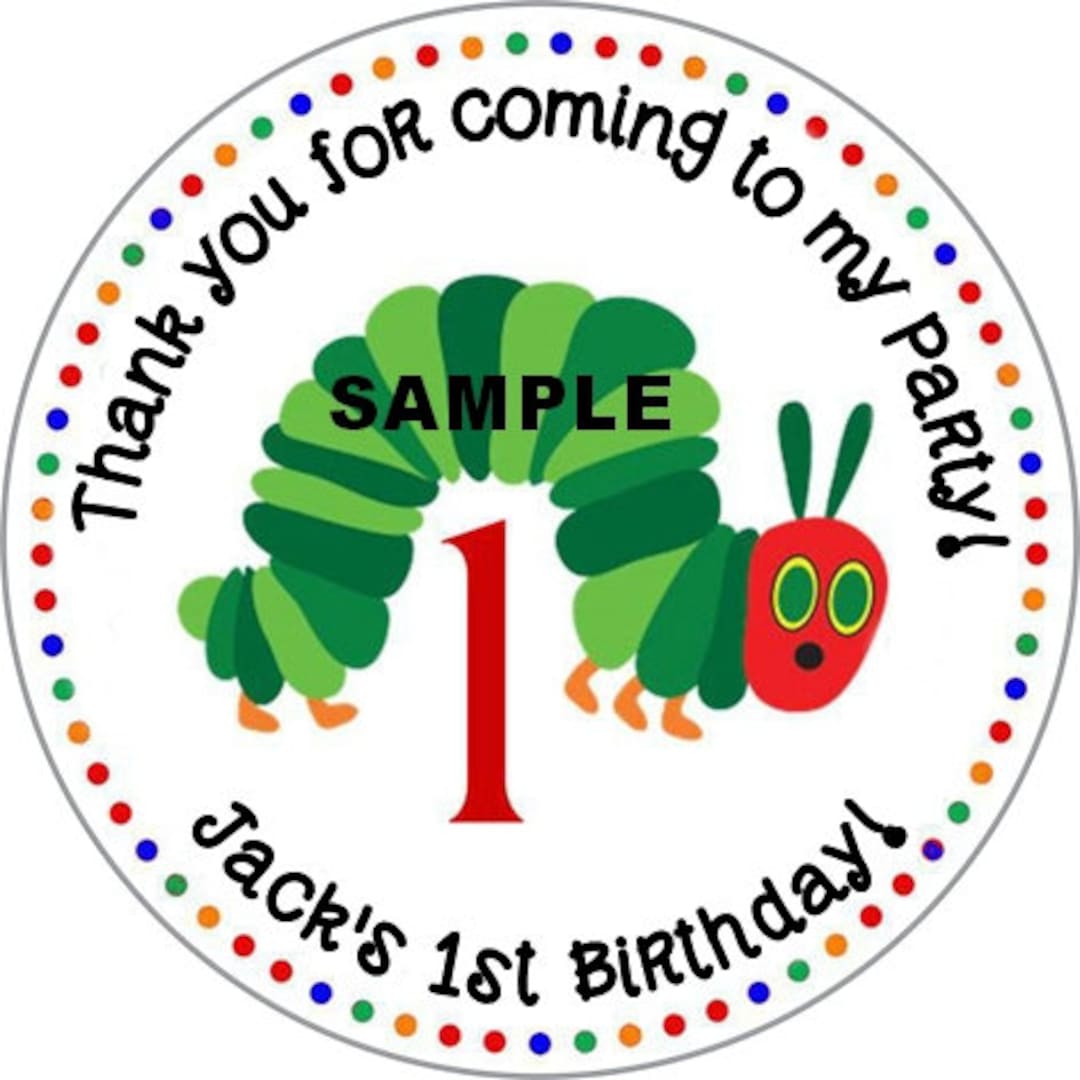 The Very Hungry Caterpillar Stickers - Etsy Australia