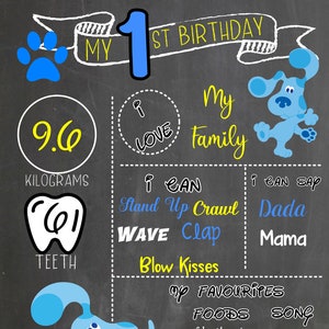 Blues Clues Milestone Board