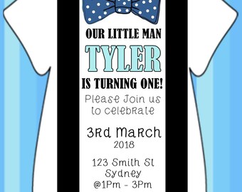 Little Man Invitation