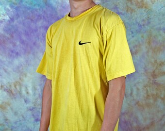 Yellow 90s Nike - Etsy