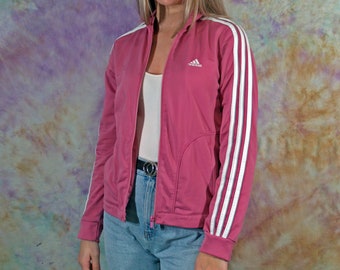 pink and black adidas jacket