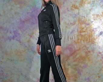 leather adidas suit