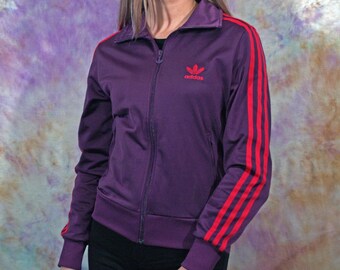 purple adidas jacket womens