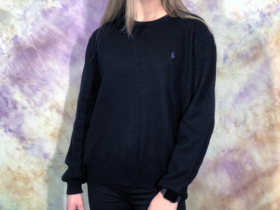 Ralph Lauren vintage sudadera negra para mujer | Etsy España