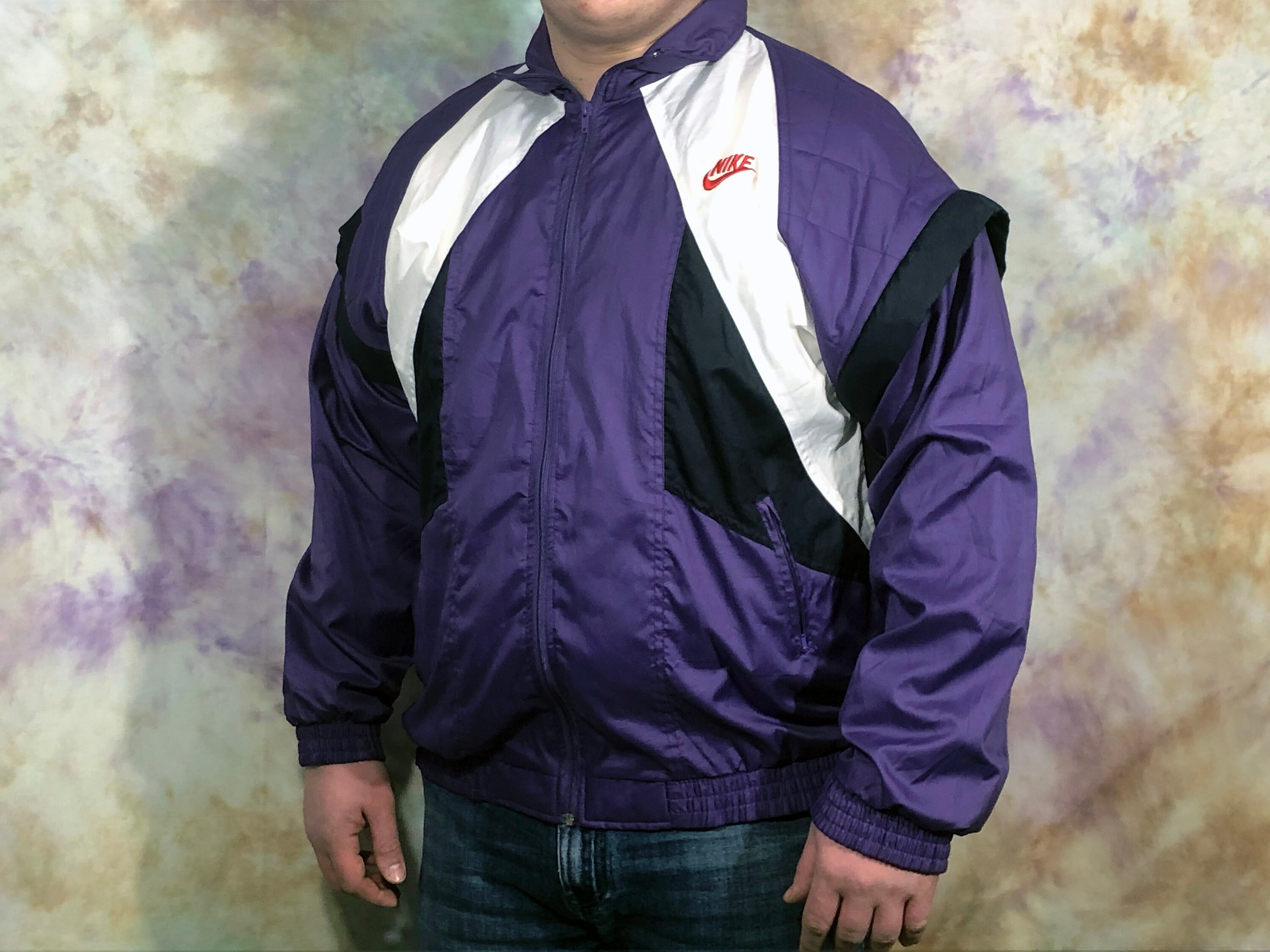 90s Nike Vintage Men's Purple Sport Jacket Etsy