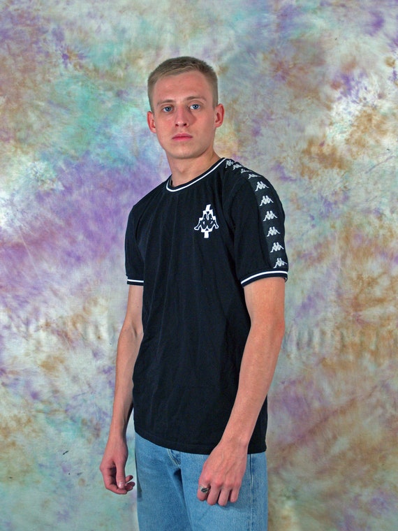 Marcelo Burlon Kappa Vintage Men's T-shirt Side Tape Logo | Etsy Australia