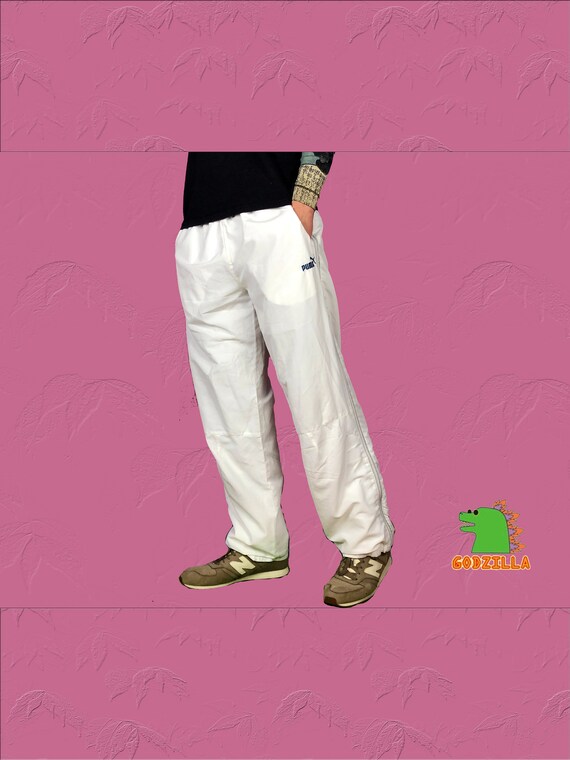 Puma Vintage Men's White Track Pants - Etsy