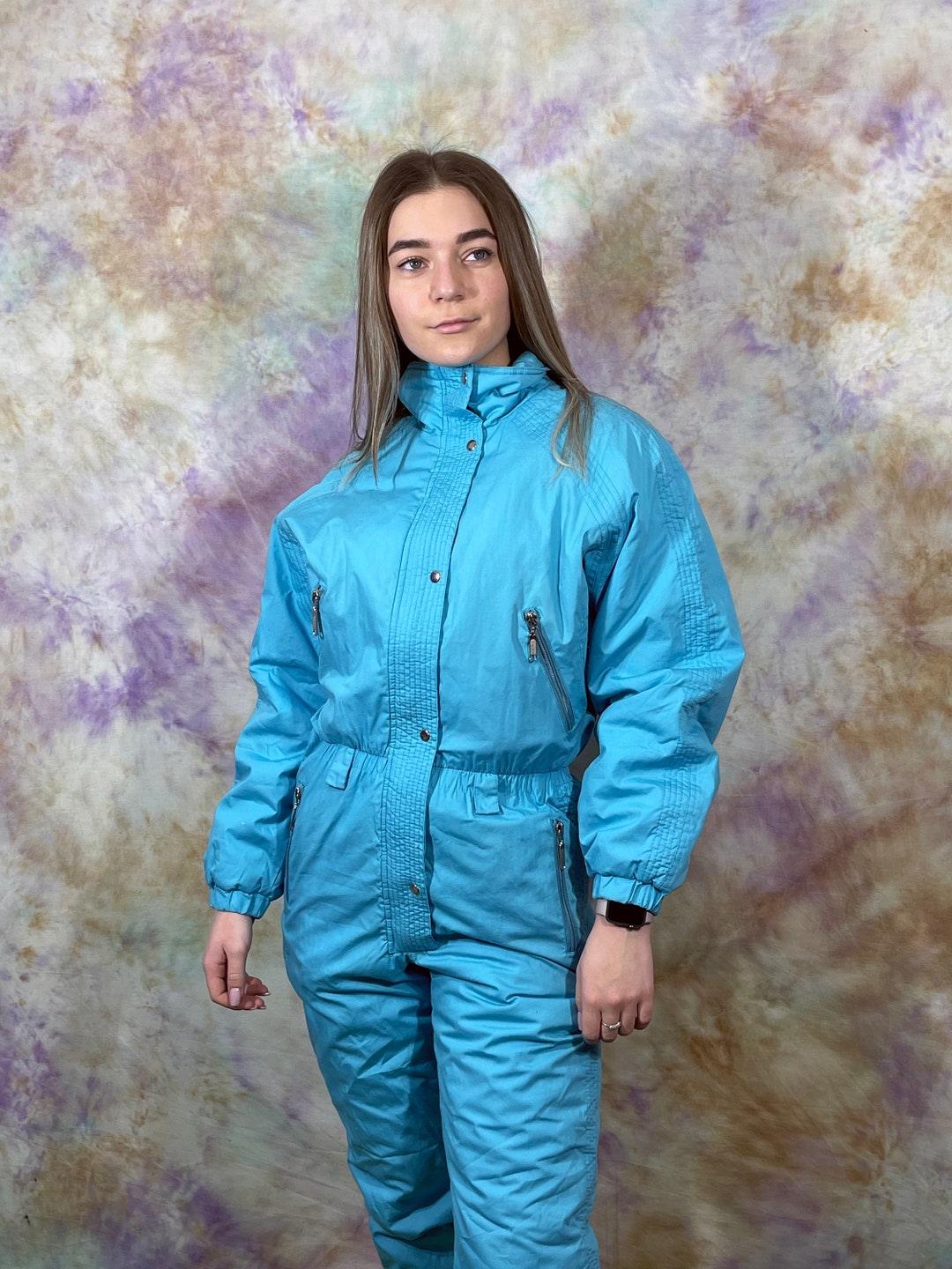 90s Vintage Women's Blue Ski Overalls Winter Ski Suit - Etsy
