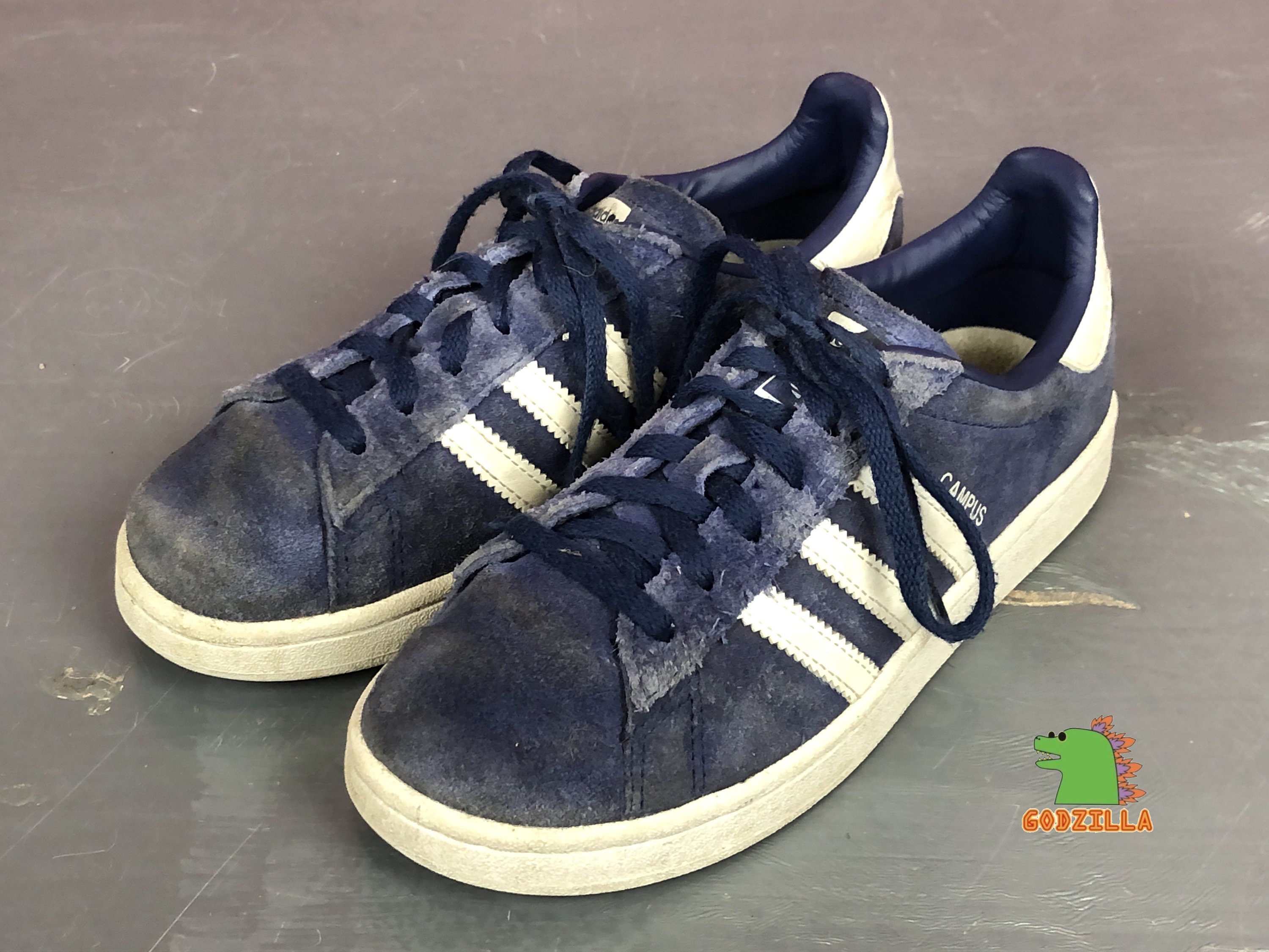 Adidas Campus Vintage Blue and White 
