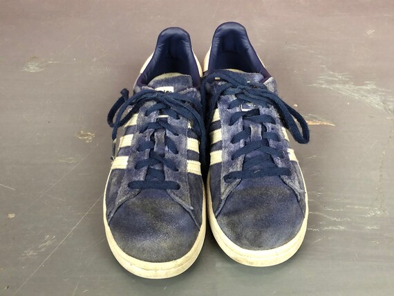 camarera Asesino Bienes Adidas Campus Vintage Blue and White Trainers Stripped - Etsy Sweden