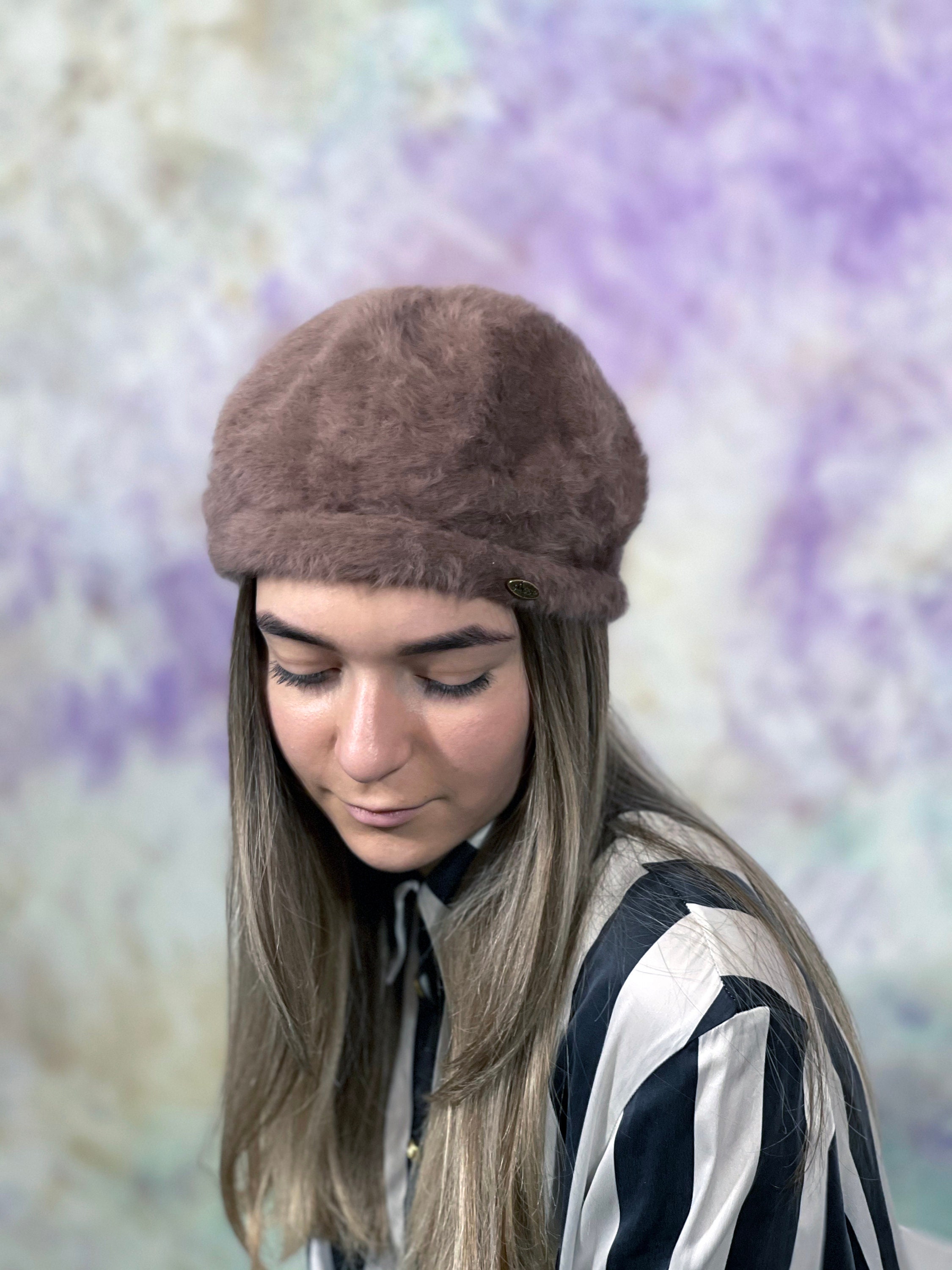 90's Vintage Kangol Women's Fur Brown Beret Retro Hat Etsy