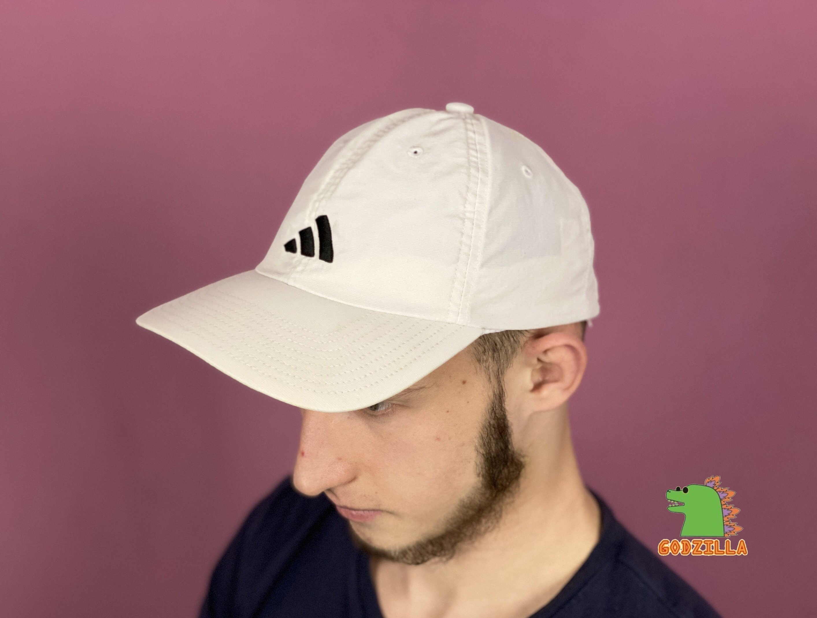 Adidas Vintage White Baseball Cap - Etsy