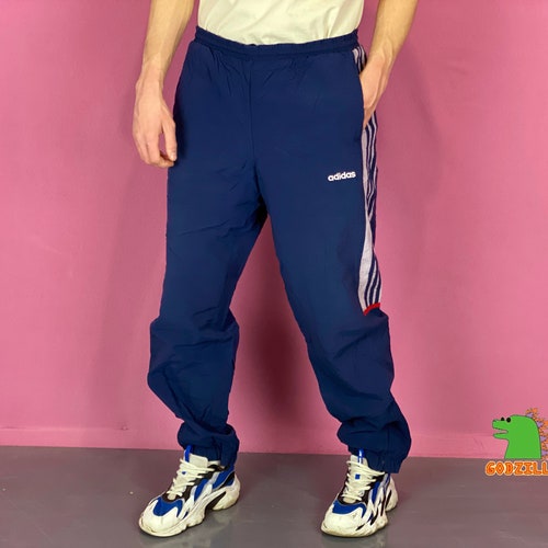 Anni '90 Adidas Vintage Pantaloni Da Pista Blu Blu Tuta | Etsy Italia