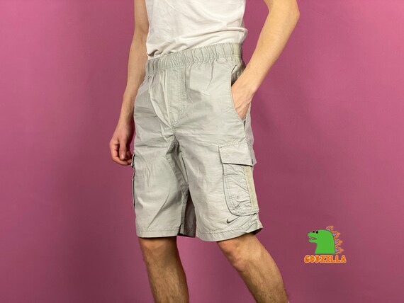 Nike Vintage Men's Gray Cargo Shorts 