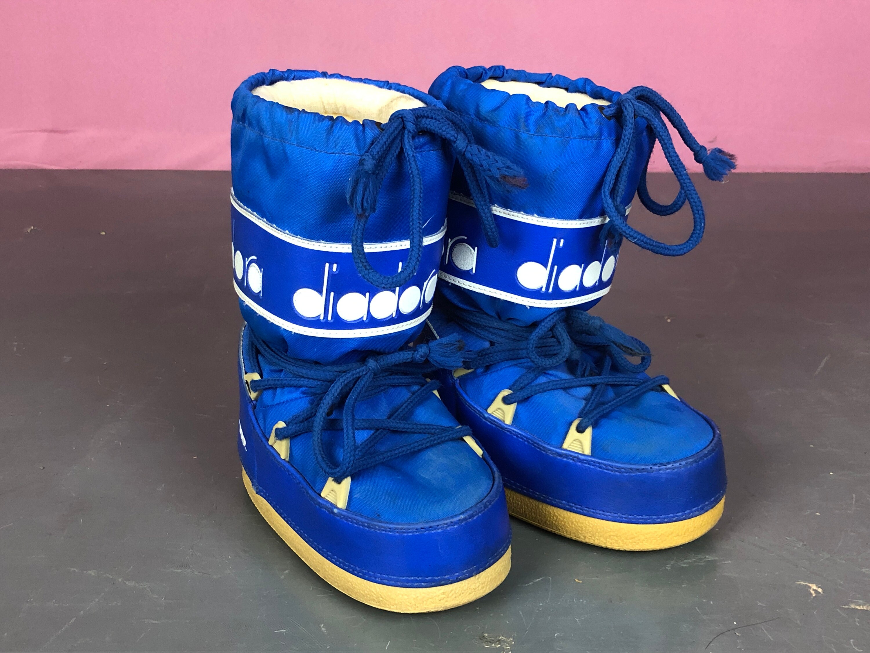 90s Diadora Space Boots Vintage Blue 