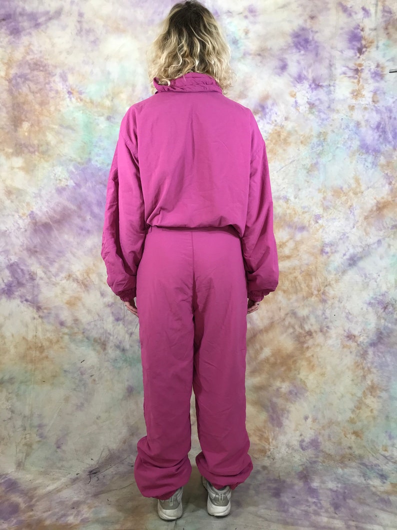 Vintage Pink Ski Overalls Womens Ski Suit Winter Overalls 80s Etsy