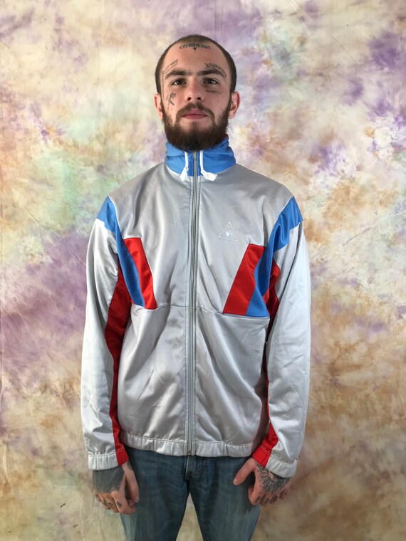 le coq sportif tracksuit mens Silver