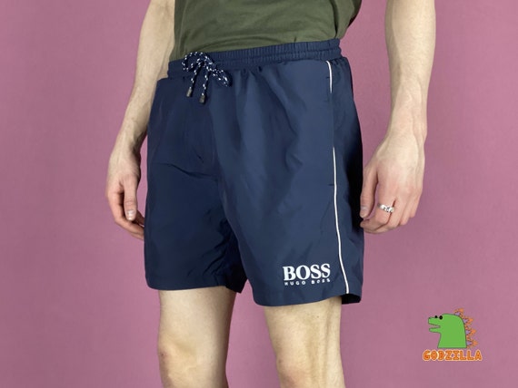 Hugo Boss Vintage Men's Blue Navy Swim 