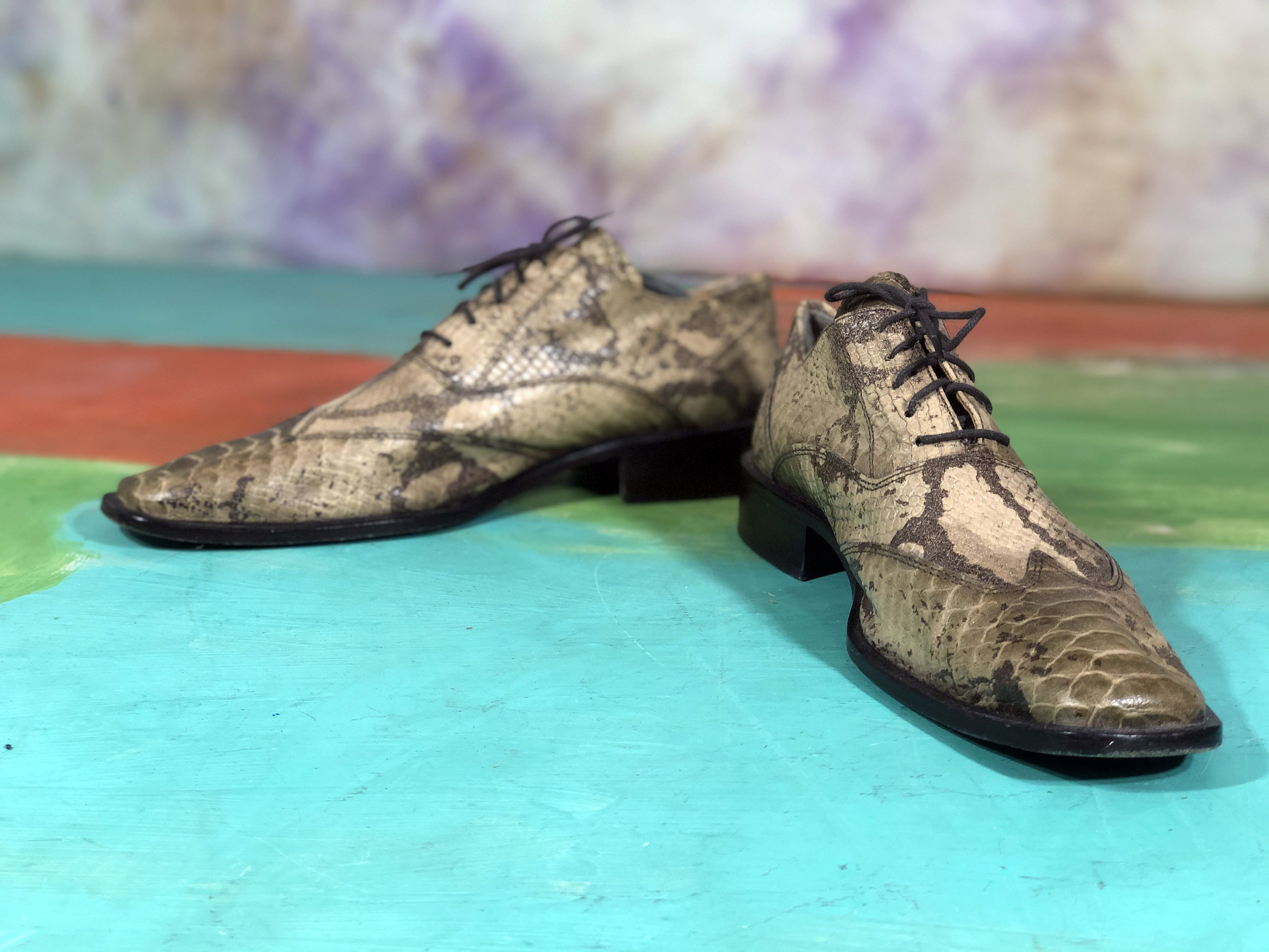 snake leather shoes men