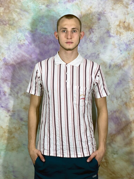 Paul Shark Vintage Men's White Striped 