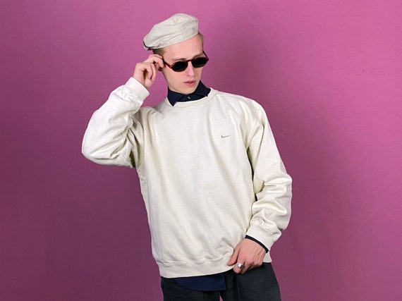 Beige Sweatshirt Retro Jumper - Etsy 