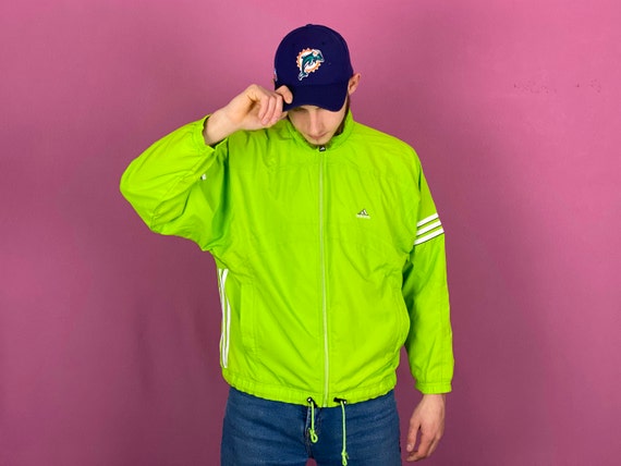 Green Windbreaker Retro Jacket 