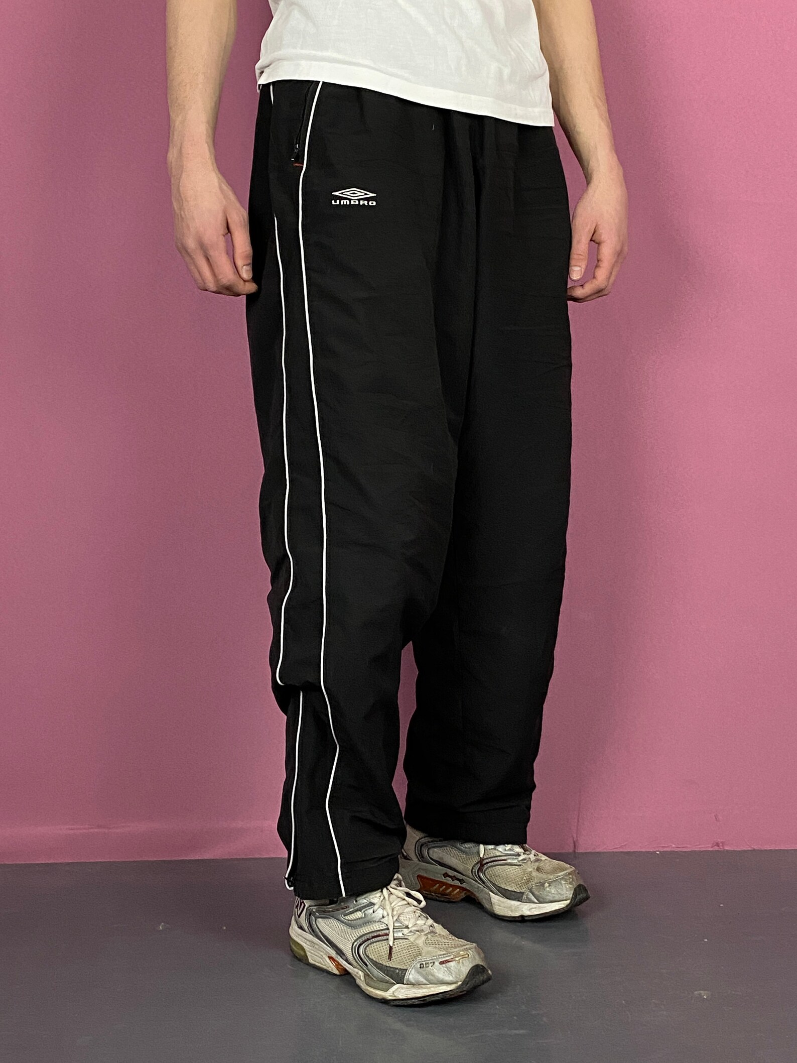 90's Umbro Vintage Men's Black Track Pants Retro Etsy Australia