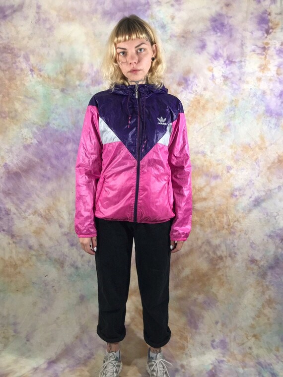 pink and purple adidas jacket